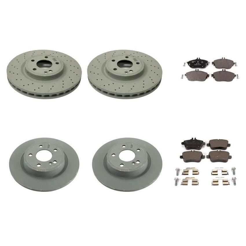 Mercedes Disc Brake Pad and Rotor Kit - Front and Rear (320mm/295mm) 246423011207